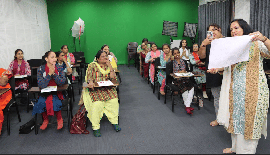 L J Institute of Media and Communications Ahmedabad Material development workshop sewa photo 7